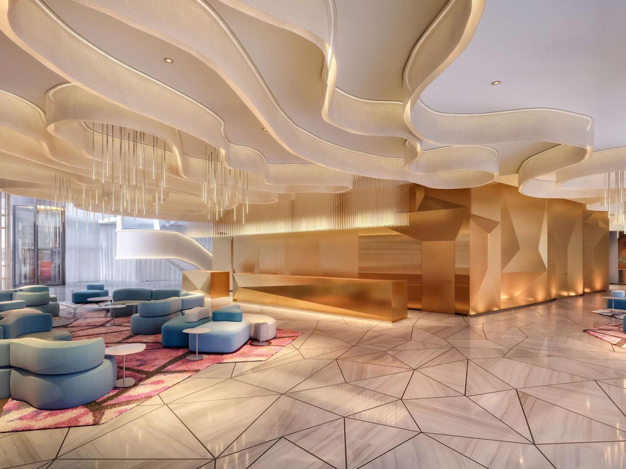 Moevenpick Hotel & Apartments Ghala มัสกัต ภายนอก รูปภาพ The lobby of the hotel
