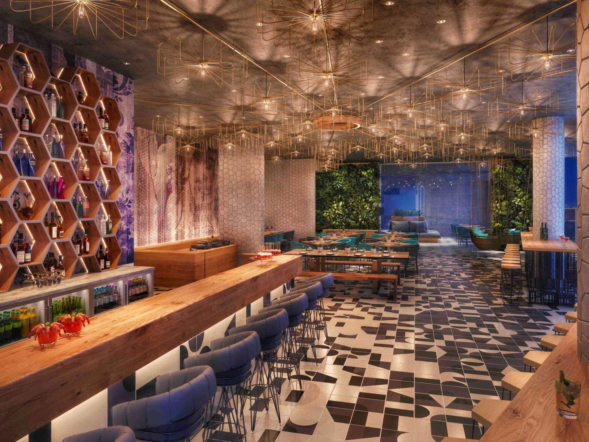 Moevenpick Hotel & Apartments Ghala มัสกัต ภายนอก รูปภาพ The bar at the restaurant